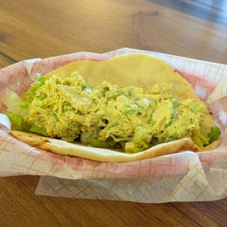 Curried Chicken Salad Naan-wich